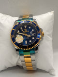 RIZ Two-Tone Dive Style Rotating Bezel Date Men's Watch