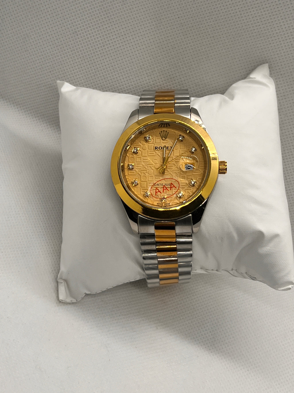 ORV Regal Two-Tone Stainless Steel Date Men's Watch