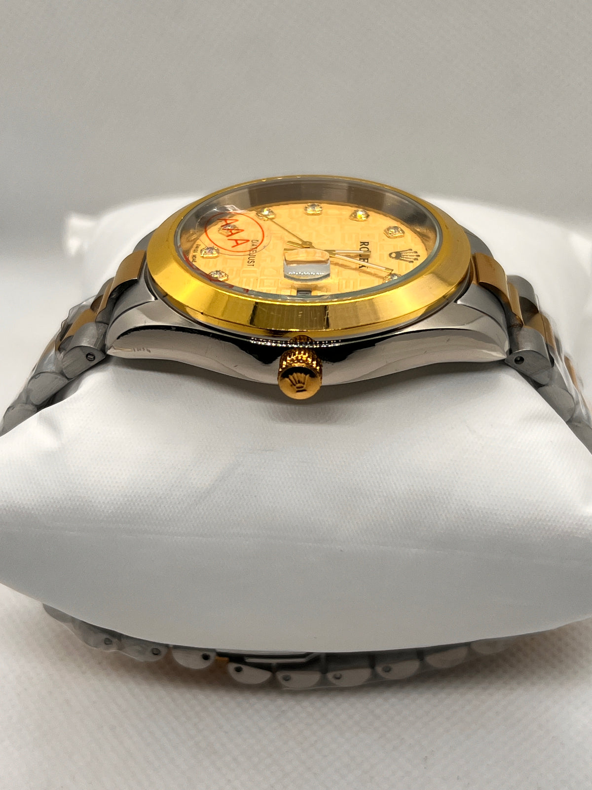 ORV Regal Two-Tone Stainless Steel Date Men's Watch