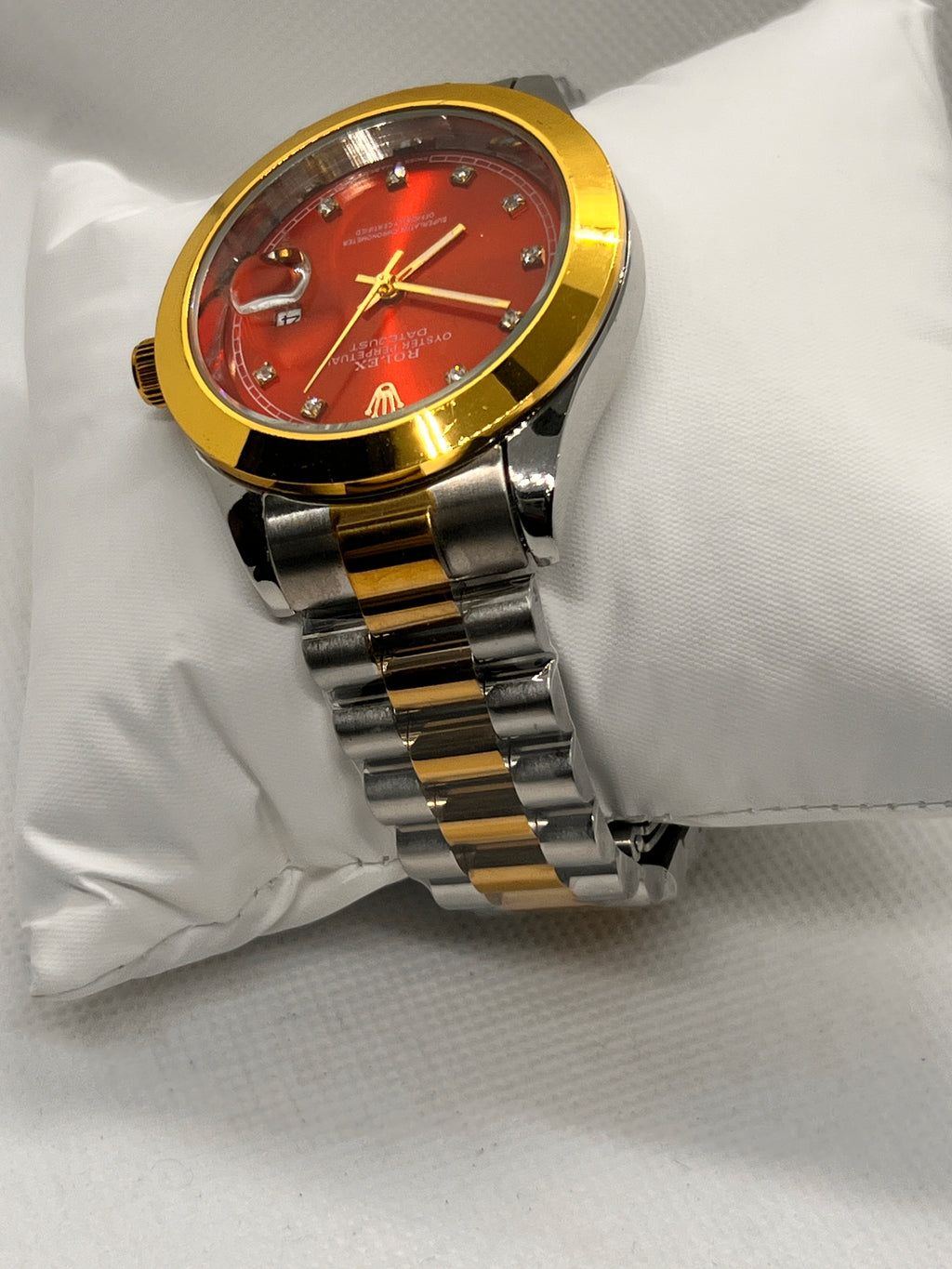 ORV Regal Two-Tone Stainless Steel Date Men's Watch