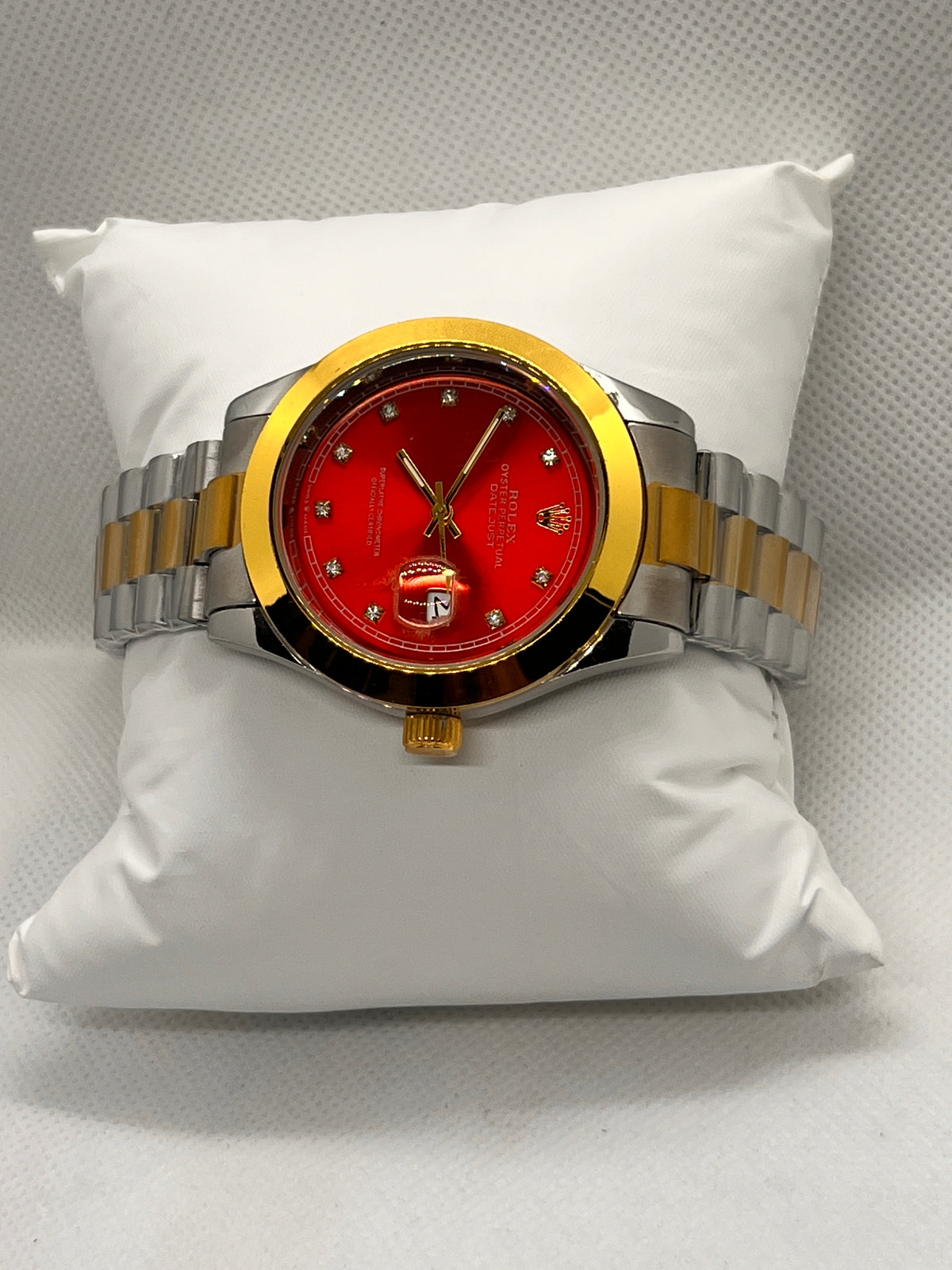 ORV Regal Two-Tone Stainless Steel Date Men's Watch