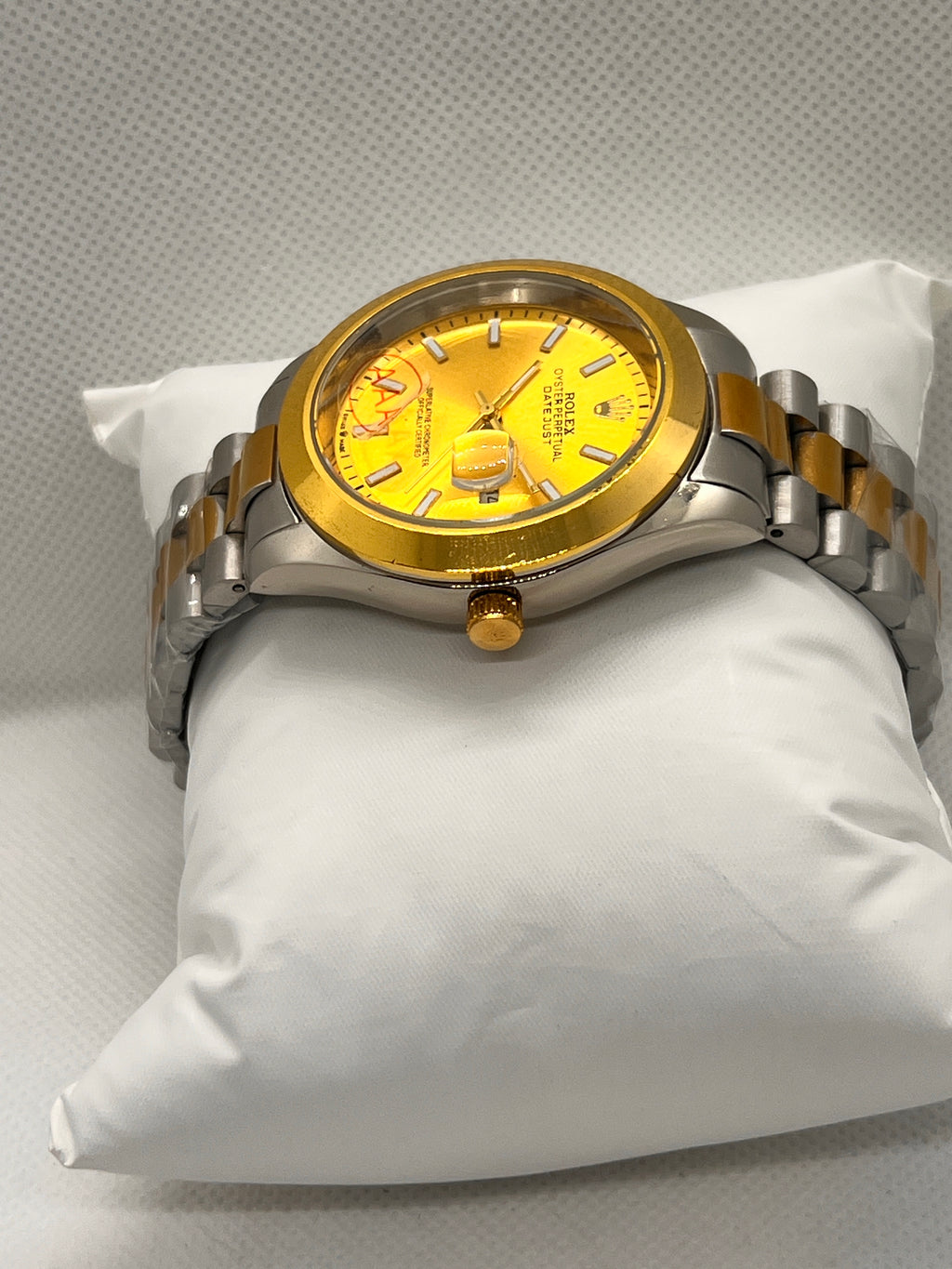 ORV Regal Two-Tone Stainless Steel Date Men's Watch