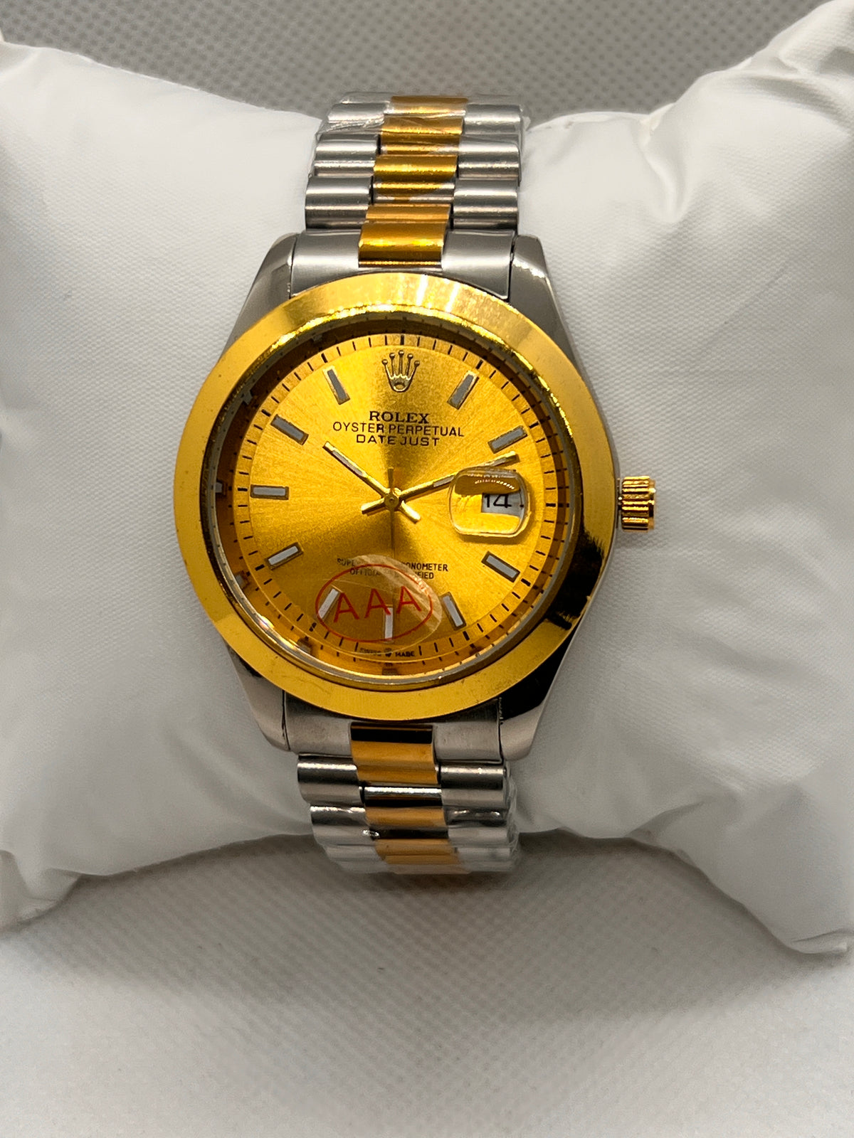 ORV Regal Two-Tone Stainless Steel Date Men's Watch