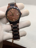 RVD Sapphire Rose Gold Brown Dial Date Men's Watch
