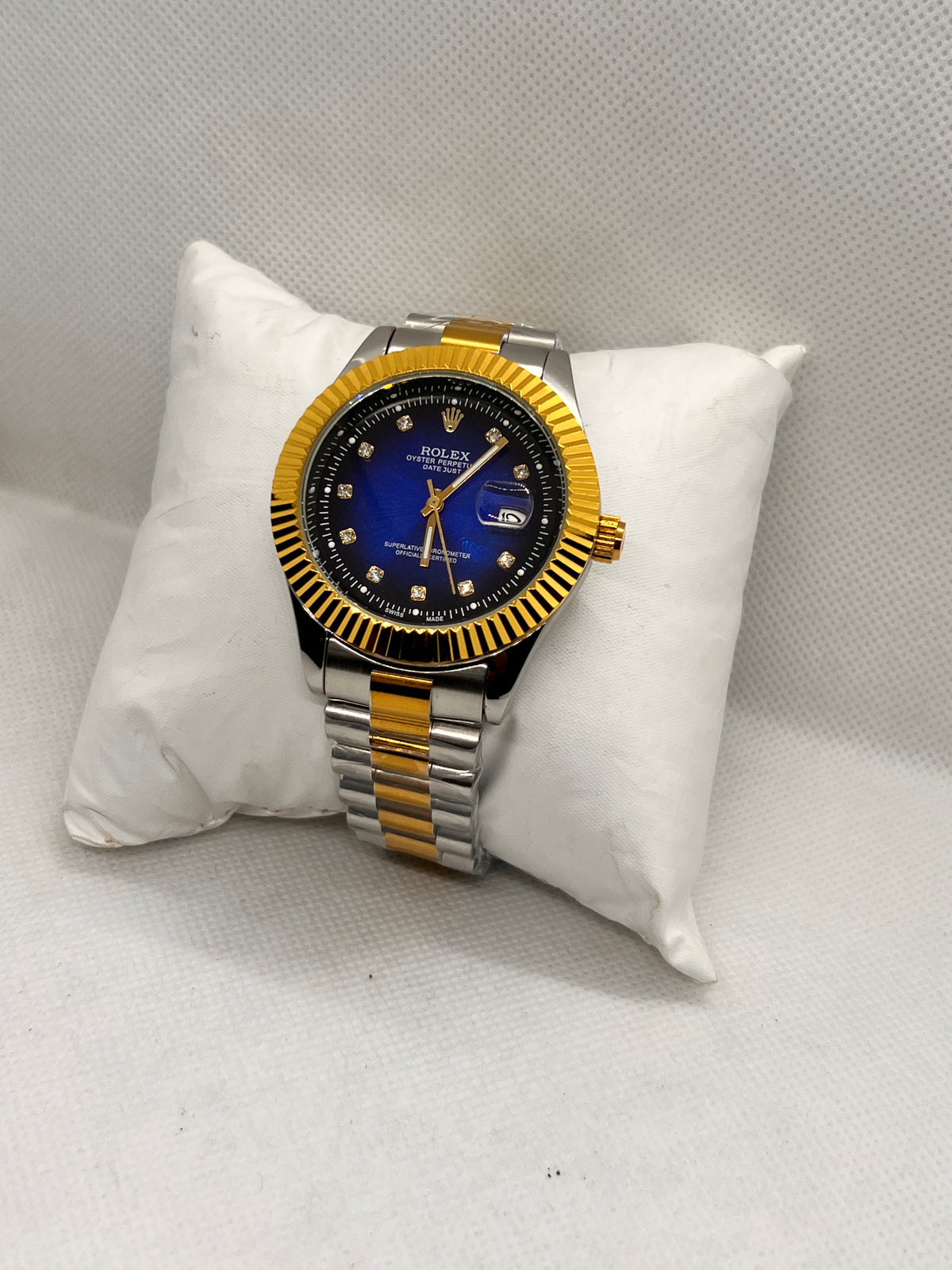 ORV Regal Fluted Bezel Automatic Two-Tone Men's Watch