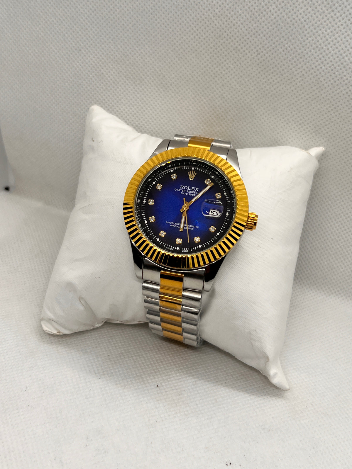 ORV Regal Fluted Bezel Automatic Two-Tone Men's Watch