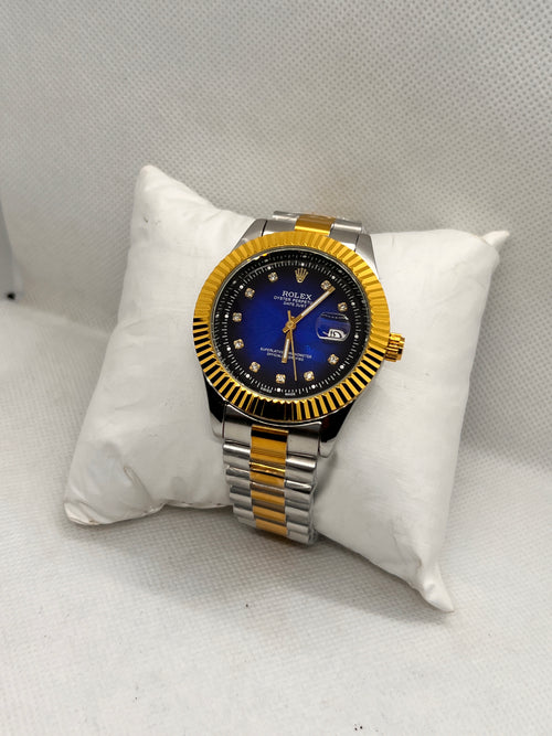 ORV Regal Fluted Bezel Automatic Two-Tone Men's Watch