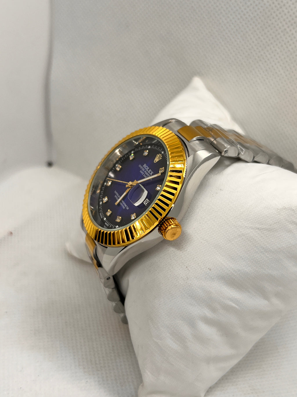 ORV Regal Fluted Bezel Automatic Two-Tone Men's Watch