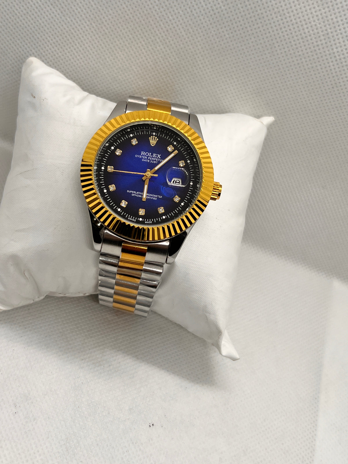 ORV Regal Fluted Bezel Automatic Two-Tone Men's Watch