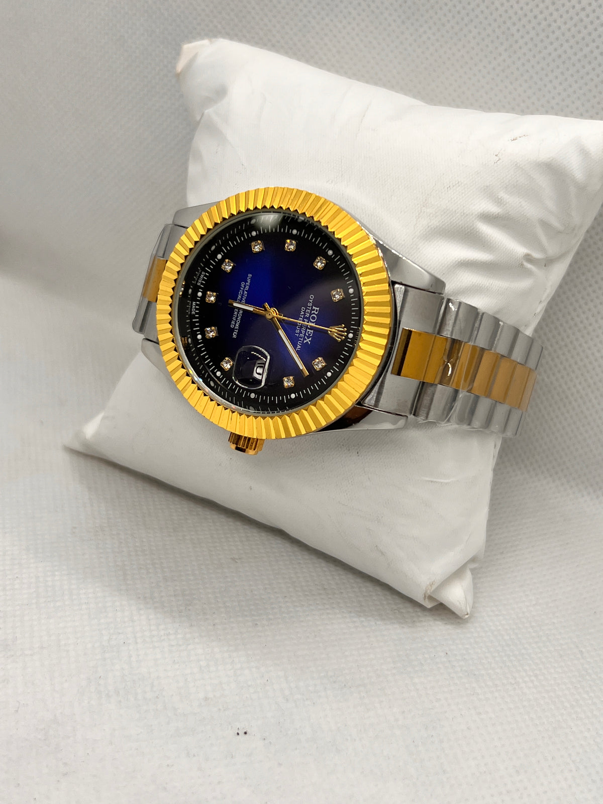 ORV Regal Fluted Bezel Automatic Two-Tone Men's Watch