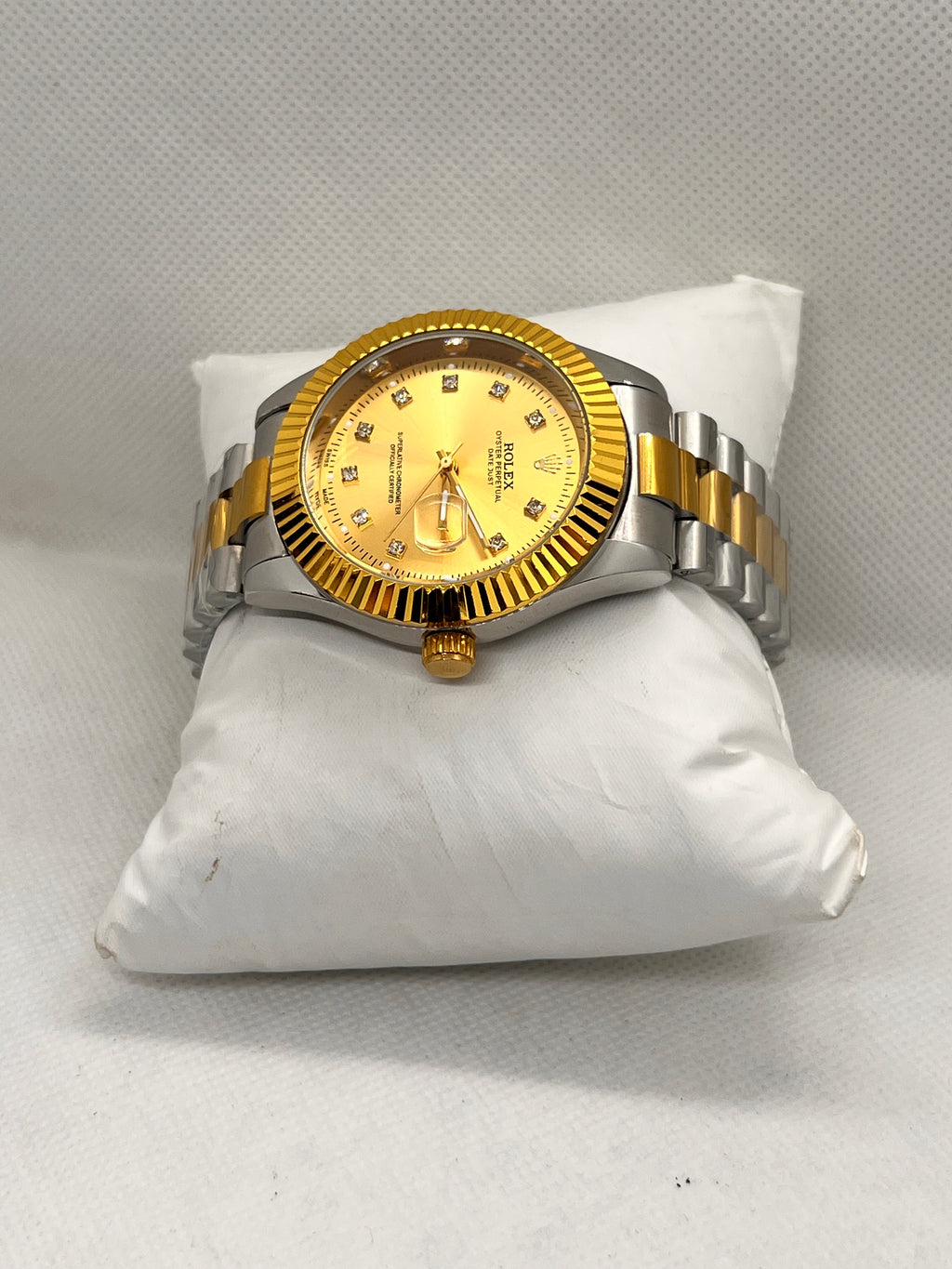 ORV Regal Fluted Bezel Automatic Two-Tone Men's Watch