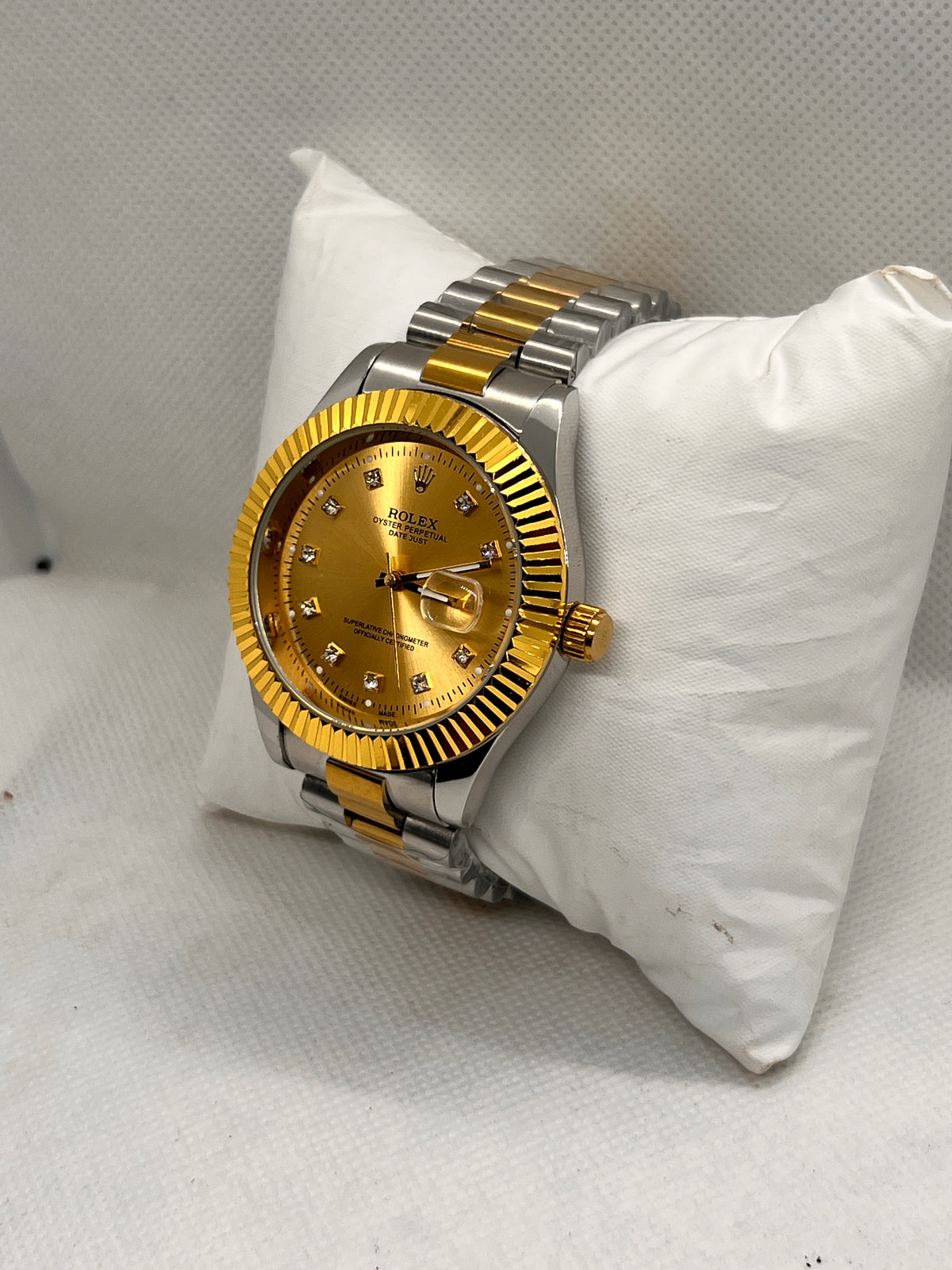 ORV Regal Fluted Bezel Automatic Two-Tone Men's Watch